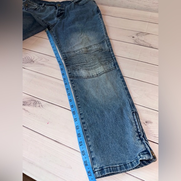 DG2 by Diane Gilman Moto Style Jeans Size 12P Retro Vintage Y2K Rare Unique 🔥🔥🔥 - Picture 5 of 7
